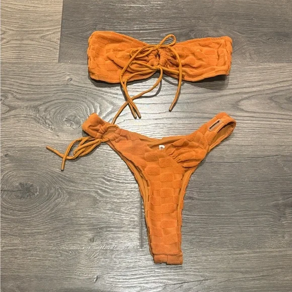 Blackbough Orange Bikini Set